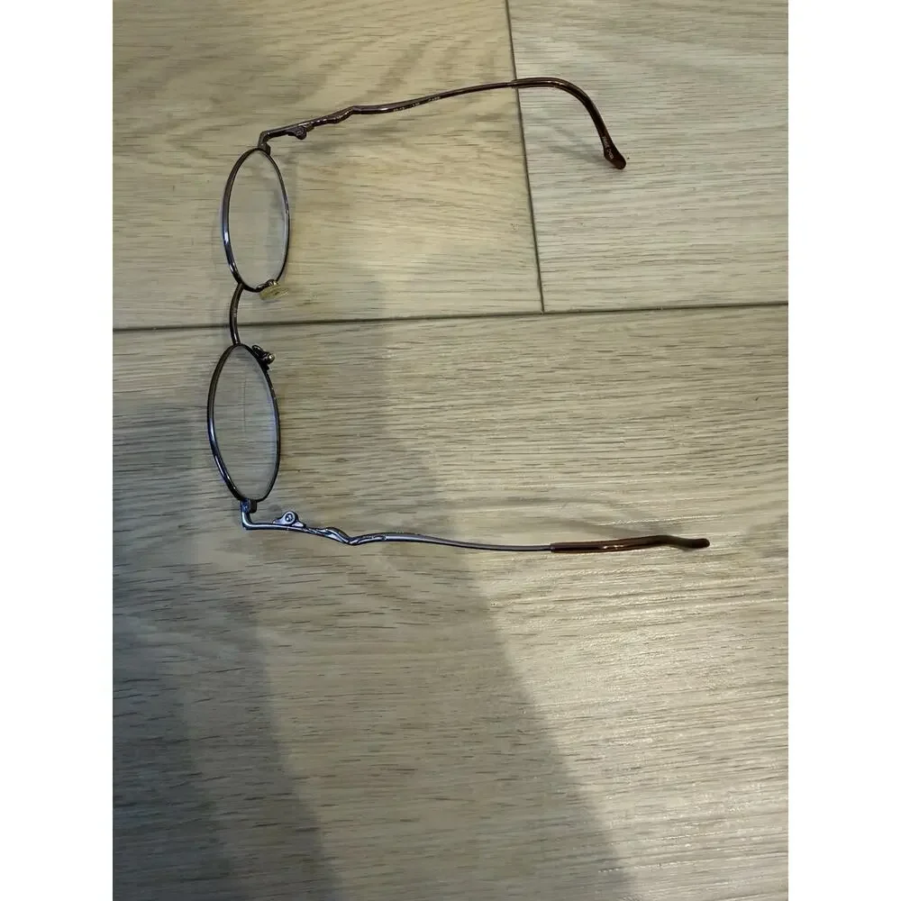 Hikari 6 Mens Half Rim Oval Eyeglasses Cafe 48-19-135 FRAMES ONLY